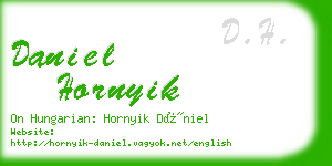 daniel hornyik business card